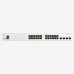 Hình ảnh switch Cisco C1200-24P-4X với 24 cổng PoE+ và 4 cổng uplink 10G SFP+.