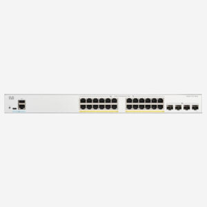 Hình ảnh switch Cisco C1200-24P-4X với 24 cổng PoE+ và 4 cổng uplink 10G SFP+.